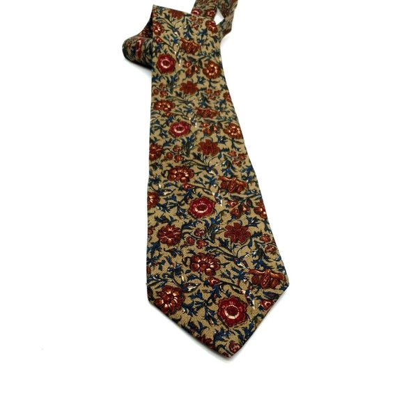 Villa Bugatti Mens Dress Tie Suit Italian Fabric Made In USA 100% Silk Accessory - Picture 5 of 5